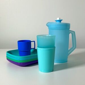 Vintage Children's Mini Tupperware Set of 9 (33Y)
